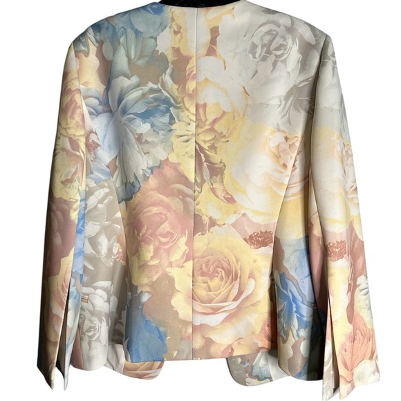 Tahari ASL Women's Multicolor Floral Blazer size 16 - Picture 5 of 8